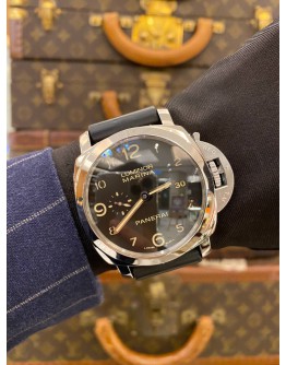 2017 PANERAI LUMINOR MARINA REF OP6816 BLACK DIAL 44MM AUTOMATIC WATCH