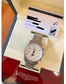 2021 LONGINES MASTER COLLECTION MOON FACE CHRONOGRAPH REF L2.673.4.78.6 WHITE DIAL 40MM AUTOMATIC WATCH 