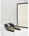 GUCCI GG SLINGBACK MID-HEEL IN BLUE BEIGE CANVAS AND CALFSKIN LEATHER SIZE 37 1/2