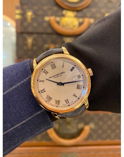 2024 RAYMOND WEIL TOCCATA REF 5485 ROSE GOLD DIAL 39MM QUARTZ WATCH -FULL SET-
