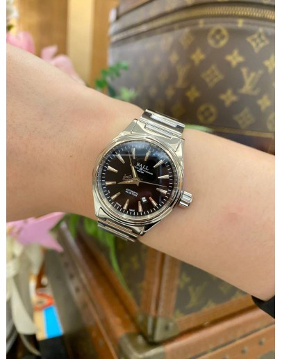2019 BALL FIREMAN VICTORY LADIES REF NL2098C BLACK DIAL 31MM AUTOMATIC WATCH