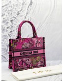 (LIKE NEW) 2023 CHRISTIAN DIOR EMBROIDERED TOILE DE JOUY VOYAGE BOOK SMALL TOTE BAG 