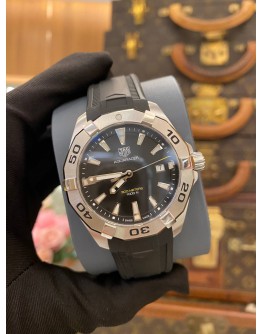(UNUSED) 2022 TAG HEUER AQUARACER 300M REF WBD1110 BLACK DIAL 41MM QUARTZ WATCH -FULL SET-
