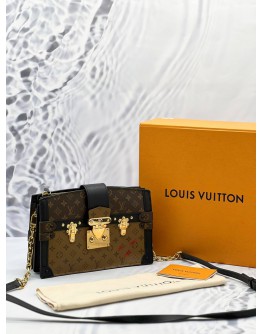 (LIKE NEW) MICROCHIP LOUIS VUITTON TRUNK CLUTCH -FULL SET- 