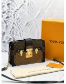 (LIKE NEW) MICROCHIP LOUIS VUITTON TRUNK CLUTCH -FULL SET- 