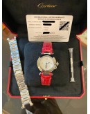 (BRAND NEW) 2022 CARTIER PASHA DE REF WSPA0021 WHITE DIAL 30MM QUARTZ WATCH -FULL SET-