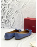 SALVATORE FERRAGAMO LIGHT BLUE VARA BOW PUMPS SIZE 8 1/2