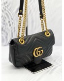 (SALE) GUCCI GG MARMONT MINI CALFSKIN MATELASSE LEATHER SLING BAG IN GHW