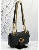 (SALE) GUCCI GG MARMONT MINI CALFSKIN MATELASSE LEATHER SLING BAG IN GHW