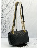 (SALE) GUCCI GG MARMONT MINI CALFSKIN MATELASSE LEATHER SLING BAG IN GHW