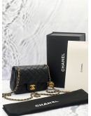 MICROCHIP CHANEL PEARL CRUSH MINI SQUARE FLAP BAG -FULL SET- 