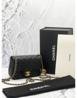 MICROCHIP CHANEL PEARL CRUSH MINI SQUARE FLAP BAG -FULL SET- 