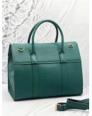 (UNUSED) MULBERRY BAYSWATER GRAIN LEATHER TOTE BAG WITH STRAP 