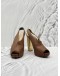 (RAYA SALE) BALLY HEELS IN BROWN CALFSKIN LEATHER SIZE 38.5