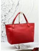 (LIKE NEW) GUCCI SOHO TOP HANDLE BAG WITH STRAP IN RED PEBBLED LEATHER