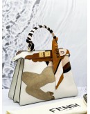 (LIKE NEW) FENDI PEEKABOO WHITE INLAY STOCKING GIRL 