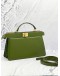 FENDI PEEKABOO ISEEU EAST-WEST TOP HANDLE NAPPA LEATHER BAG 