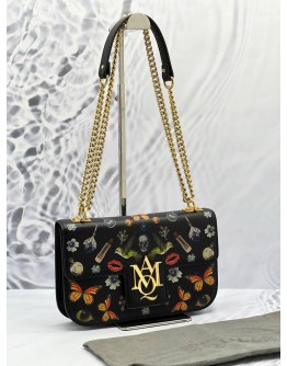 ALEXANDER MCQUEEN EVE OBSESSION SATCHEL CHAIN SHOULDER CROSSBODY BAG 