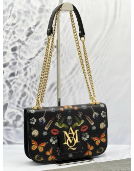 ALEXANDER MCQUEEN EVE OBSESSION SATCHEL CHAIN SHOULDER CROSSBODY BAG 