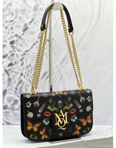 ALEXANDER MCQUEEN EVE OBSESSION SATCHEL CHAIN SHOULDER CROSSBODY BAG 
