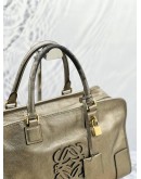 LOEWE AMAZONA HANDLE BAG IN BRONZE GOLD 