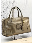 LOEWE AMAZONA HANDLE BAG IN BRONZE GOLD 