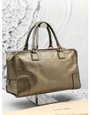 LOEWE AMAZONA HANDLE BAG IN BRONZE GOLD 