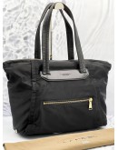 LANCEL NYLON BLACK TOTE BAG 