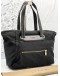 LANCEL NYLON BLACK TOTE BAG 