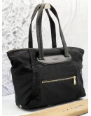 LANCEL NYLON BLACK TOTE BAG 