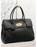 (PRE-OWNED) MULBERRY BAYSWATER SATCHEL GRAIN LEATHER TOTE BAG 