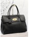 (PRE-OWNED) MULBERRY BAYSWATER SATCHEL GRAIN LEATHER TOTE BAG 