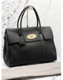 (PRE-OWNED) MULBERRY BAYSWATER SATCHEL GRAIN LEATHER TOTE BAG 