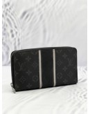 (LIKE NEW) LOUIS VUITTON MONOGRAM ECLIPSE FRAGMENT ZIPPY ORGANIZER WALLET 