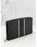 (LIKE NEW) LOUIS VUITTON MONOGRAM ECLIPSE FRAGMENT ZIPPY ORGANIZER WALLET 