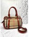 BURBERRY CHECK NOVA BOWLING BAG