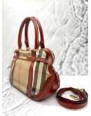 BURBERRY CHECK NOVA BOWLING BAG