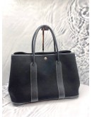 HERMES GARDEN PARTY TOTE BAG IN BLACK