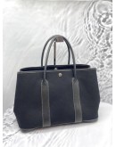 HERMES GARDEN PARTY TOTE BAG IN BLACK