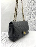 CHANEL CLASSIC FLAP JUMBO BLACK GOLD HARDWARE CHAIN BAG