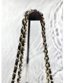CHANEL CLASSIC FLAP JUMBO BLACK GOLD HARDWARE CHAIN BAG