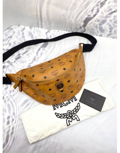 MCM FURSTEN VISETOS LEATHER BELT BAG