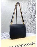 LOUIS VUITTON LOCK ME CHAIN BAG IN BLACK