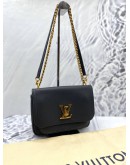 LOUIS VUITTON LOCK ME CHAIN BAG IN BLACK