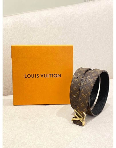 (UNUSED) LOUIS VUITTON M0570 BROWN MONOGRAM CANVAS BELT 