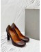 (RAYA SALE) MULBERRY HEELS IN BURGUNDY CALFSKIN LEATHER SIZE 39