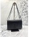 YSL SAINT LAURENT MEDIUM KATE IN BLACK PEBBLED LEATHER CHAIN BAG
