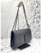 YSL SAINT LAURENT MEDIUM KATE IN BLACK PEBBLED LEATHER CHAIN BAG