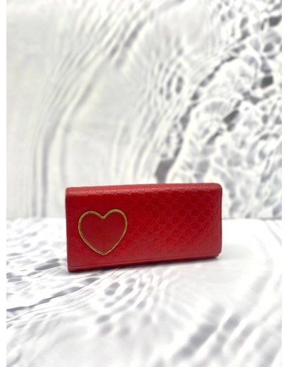 GUCCI MICROGUCCISSIMA CHAIN WALLET RED