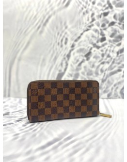 LOUIS VUITTON DAMIER EBENE CANVAS LONG ZIPPY WALLET